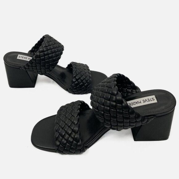 Steve Madden Daphnee Braided Block Heel Sandal - Size 10 - Picture 1 of 5